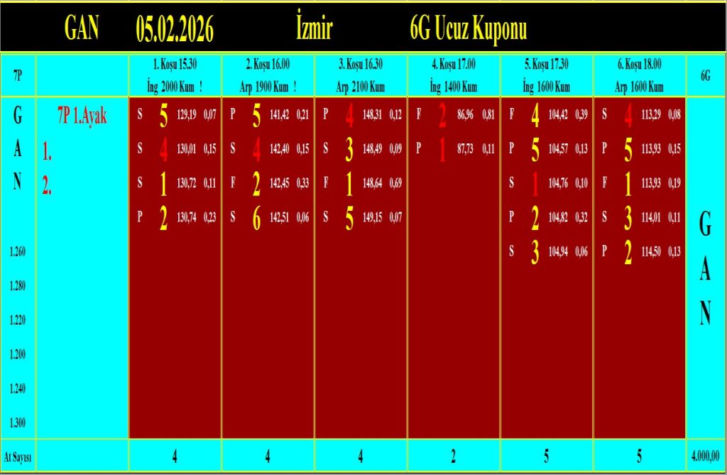 İzmir GAN analiz çıktısı