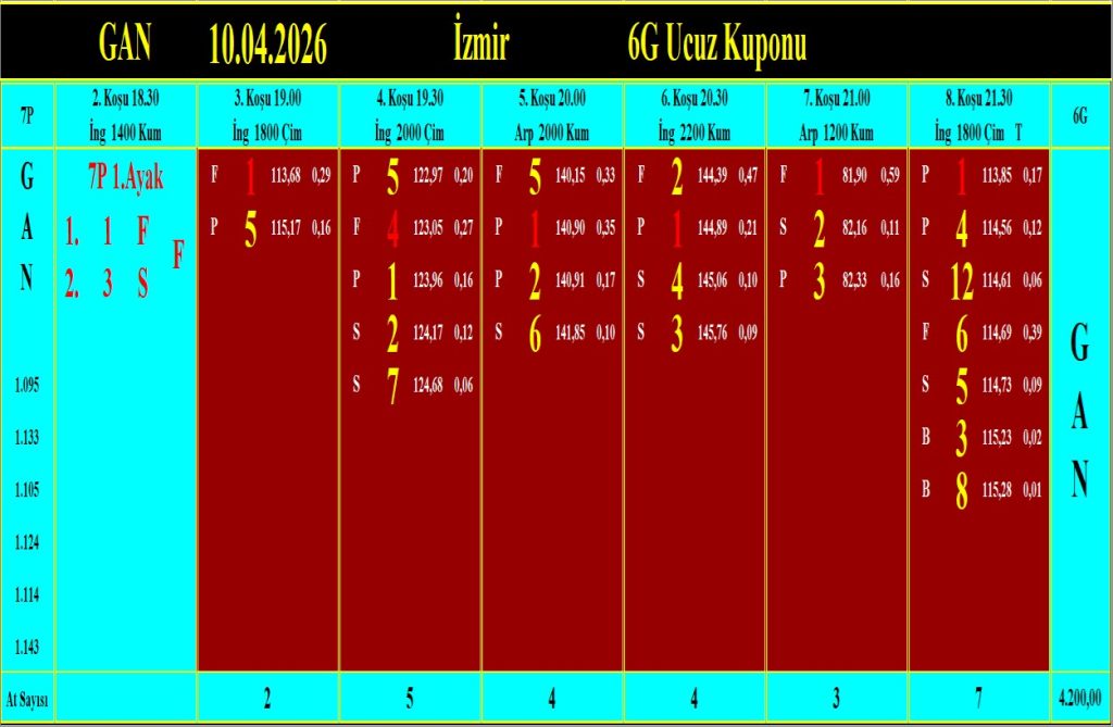 İzmir GAN analiz çıktısı