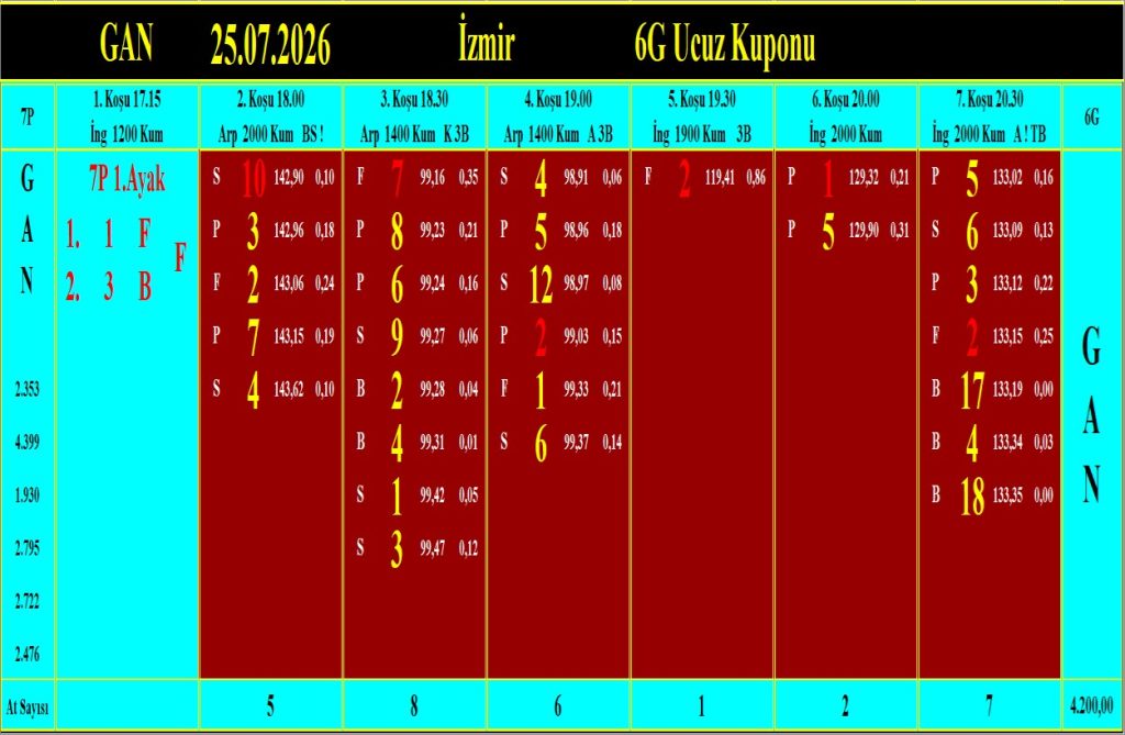 İzmir GAN analiz çıktısı